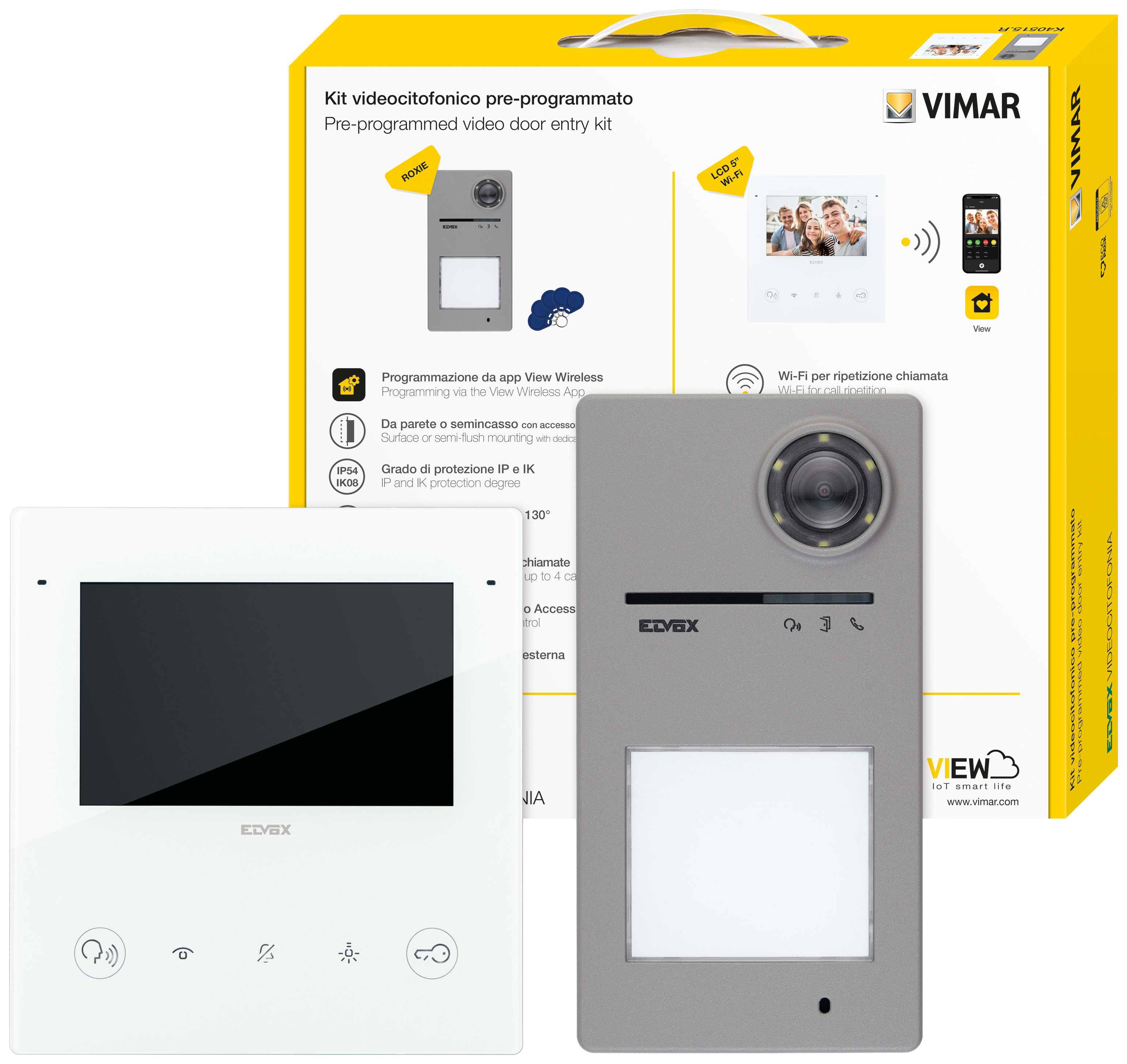 VIMAR SPA VIWK40515.R KIT VIDEO M/BIF. TAB 5S UP WI-FI +40170