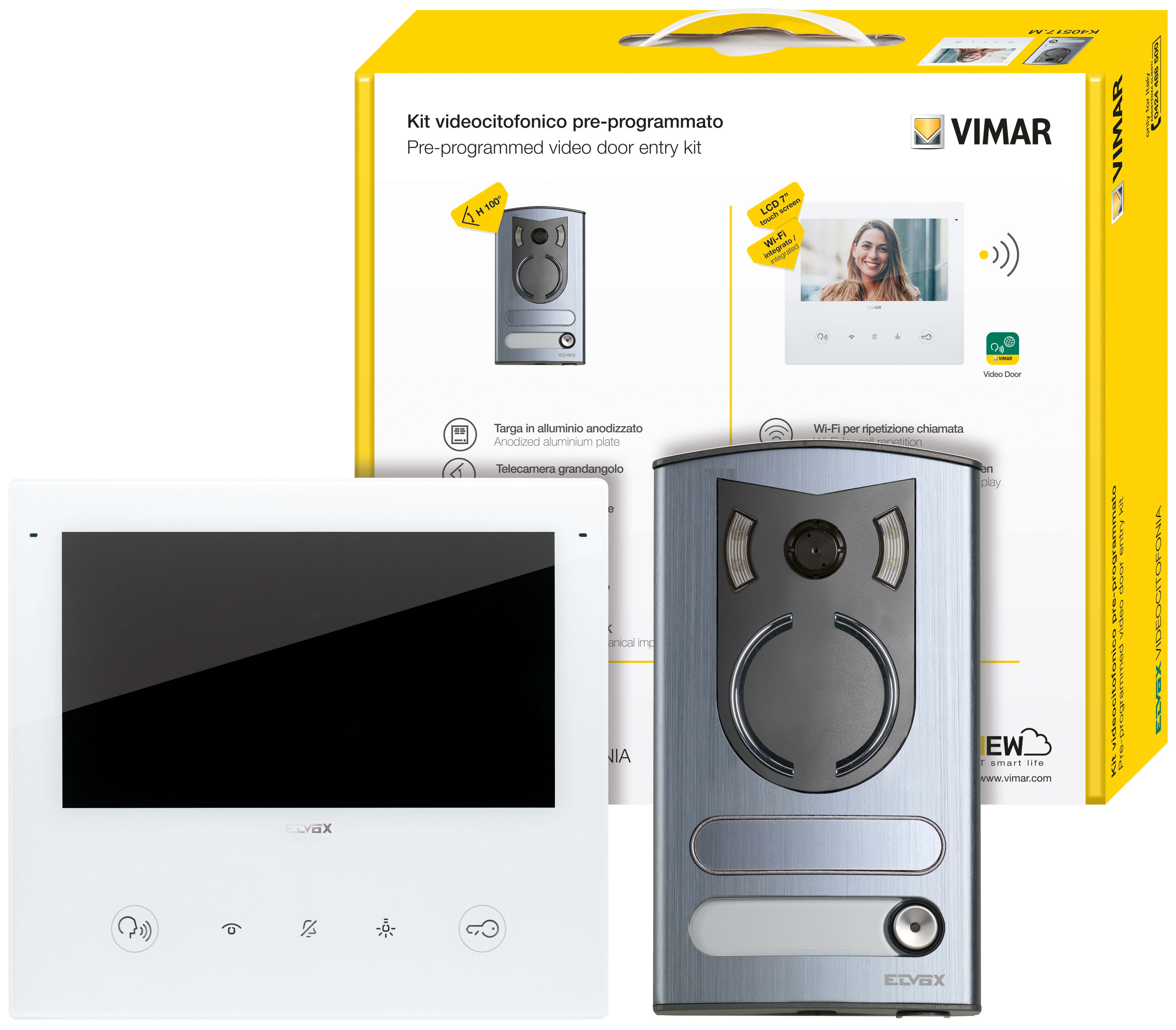 VIMAR SPA VIWK40517.M KIT VIDEO M/BIF. TAB 7S UP WI-FI +13F2.1