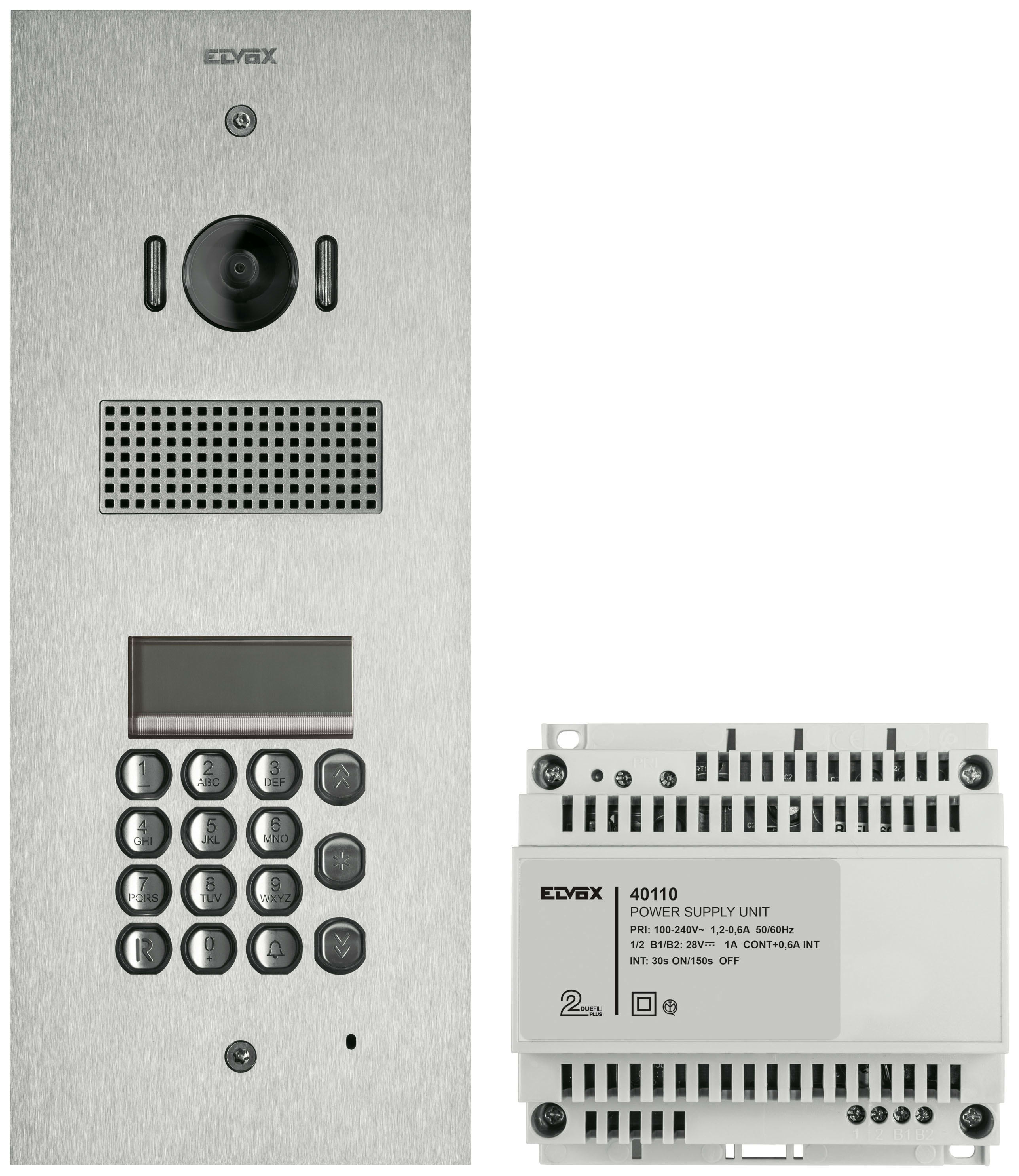 VIMAR SPA VIWK41541 KIT STEELY 2F+ A/V TAST.+DISP.ACCIAIO