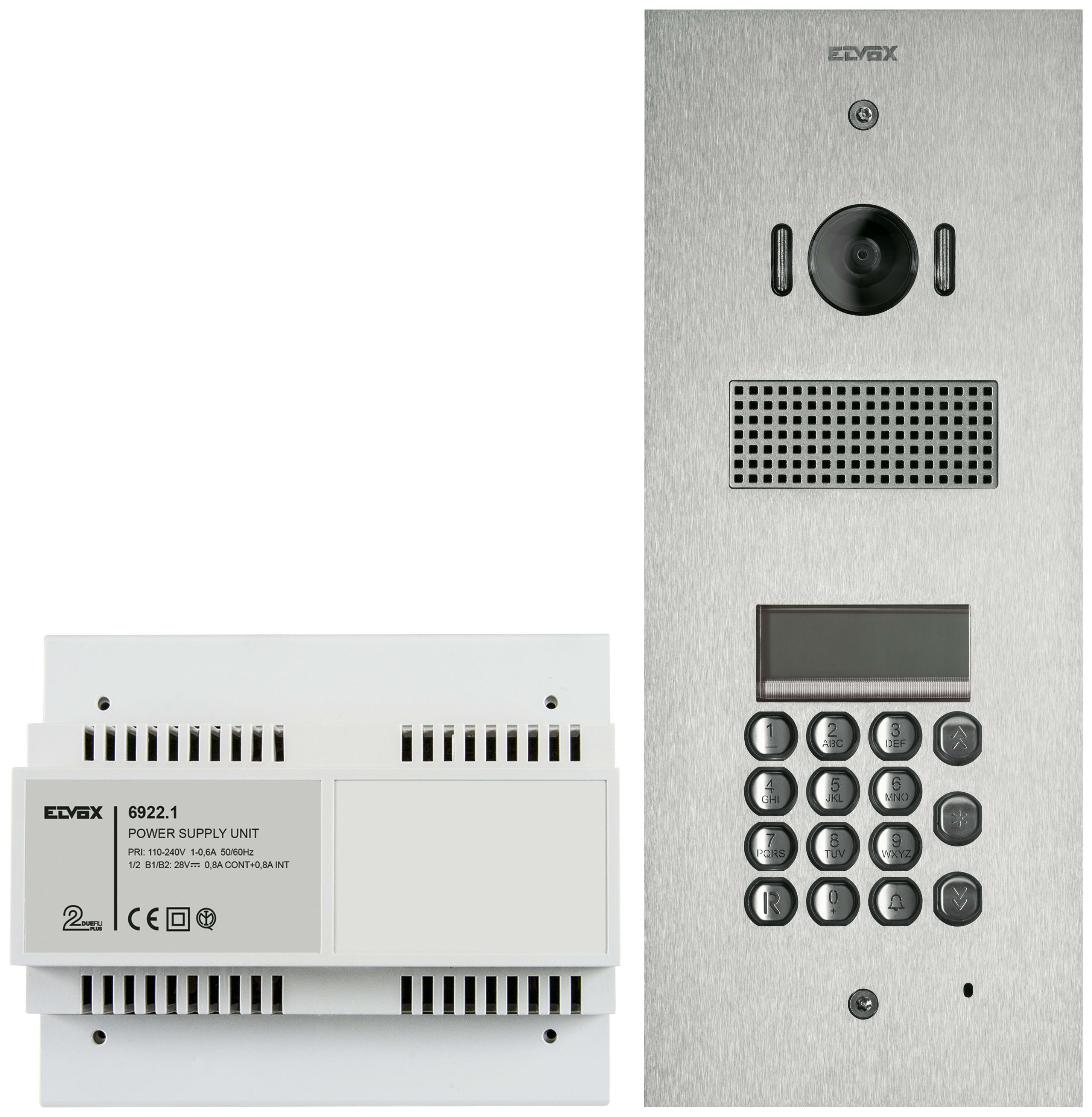 VIMAR SPA - VIWK41541 Kit Steely 2F+ A/V tast.+disp.acciaio