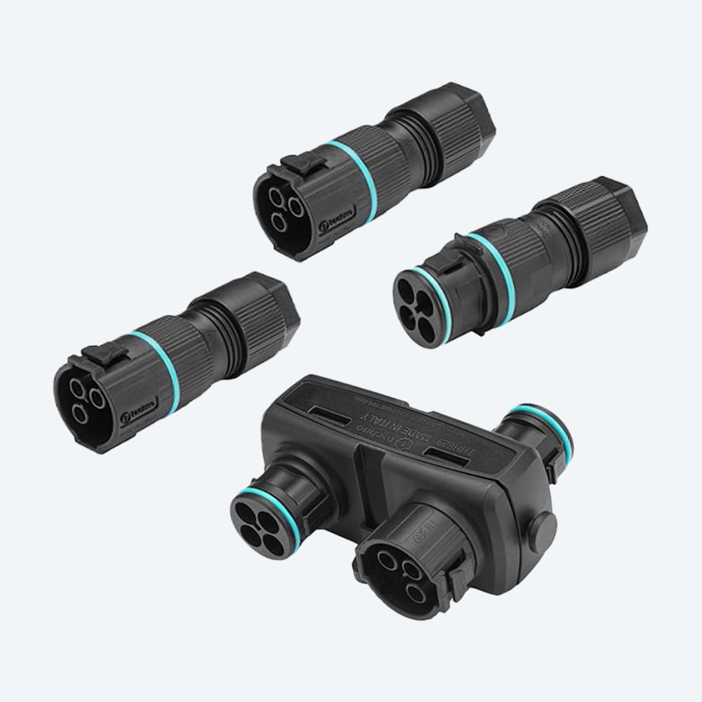 TECHNO SRL - TLHTHH.629.Y3EU.R Distributore di corrente Presa e Spina 3p Vite IP66/IP68 UP