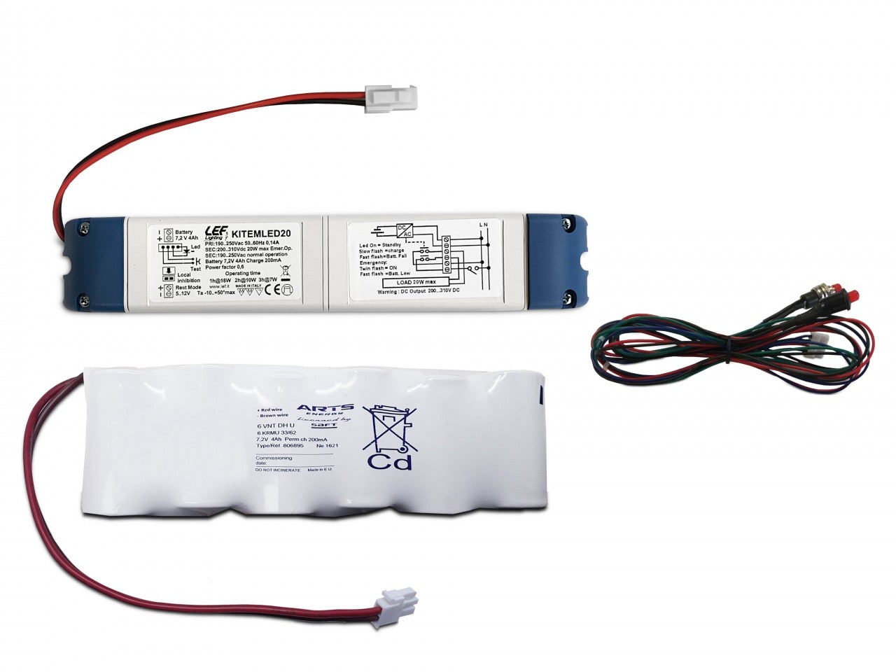 LEF LIGHTING SRL LEFKITEMLED20 KIT EMER. LED 230V 20W AUT. 1 ORA