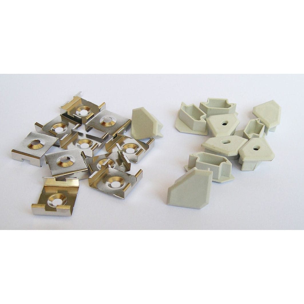 TARGETTI TARKTPRAN20 KIT PROFILO ANGOLARE 10TAPPI+10ATTACCHI