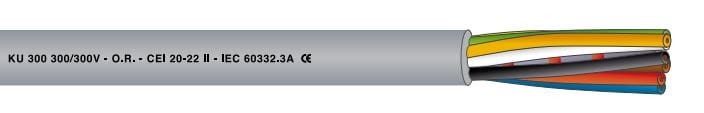KU DISTRIBUTION SRL KUD8023M KU 300 2X0.34 GRIGIO RAL7001 DIN47100