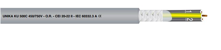 KU DISTRIBUTION SRL - KUD11045B KU 500C 4G0.75 GRIGIO RAL7001