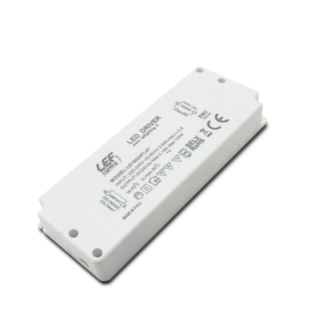 LEF LIGHTING SRL - LEFLE10024FLAT ALIM. LED TENS. COSTANTE 100W 24VDC FLAT