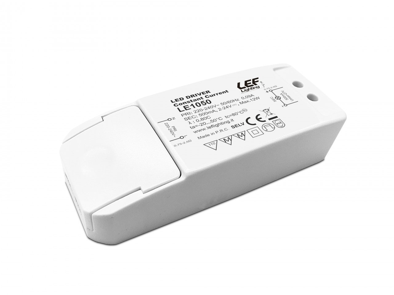 LEF LIGHTING SRL LEFLE1050 ALIM. LED CORR. COSTANTE 500MA 10W IP20