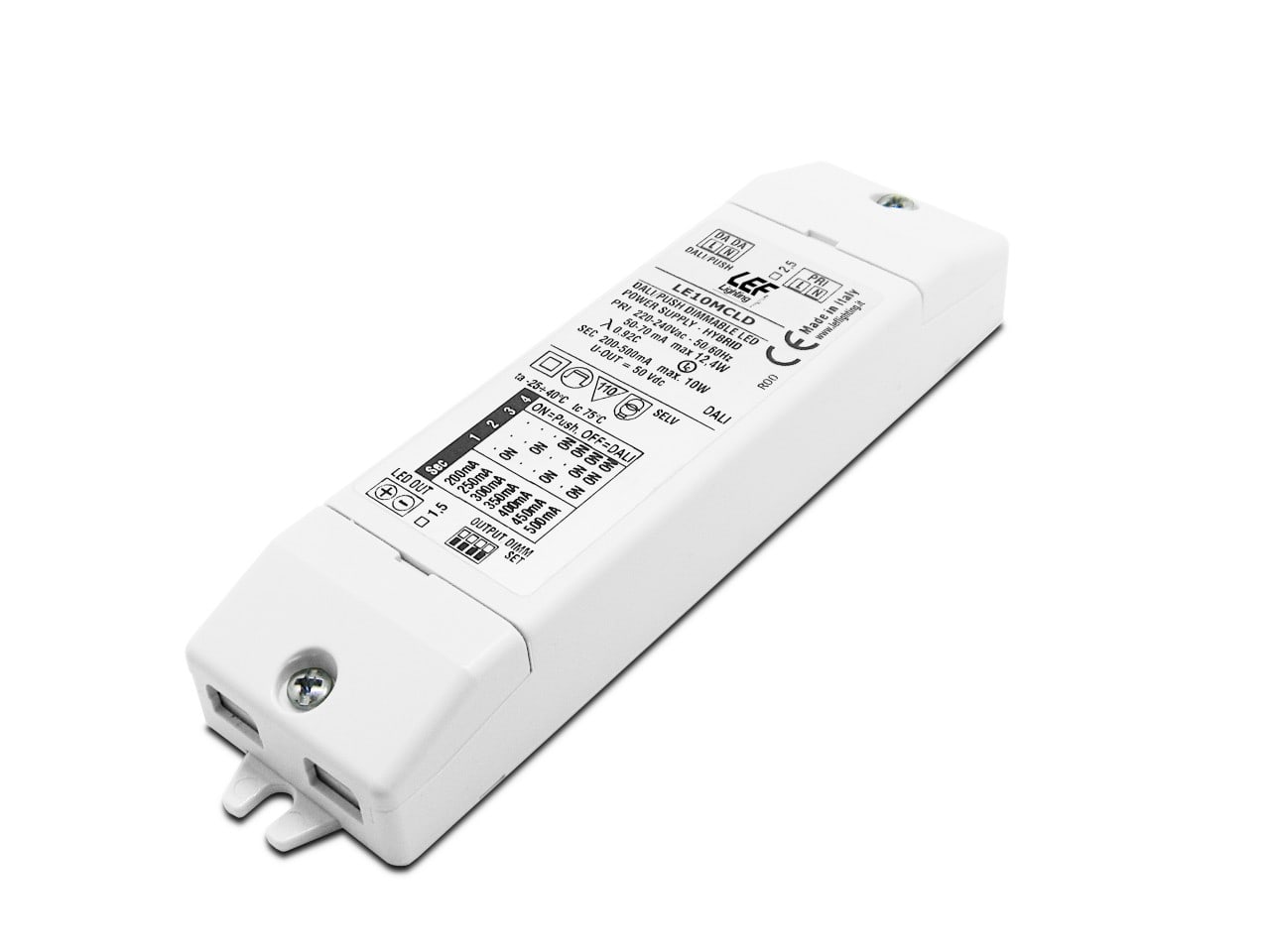 LEF LIGHTING SRL LEFLE10MCLD ALIM.LED 200 500MA 8 10W IP20 PUSH/DALI
