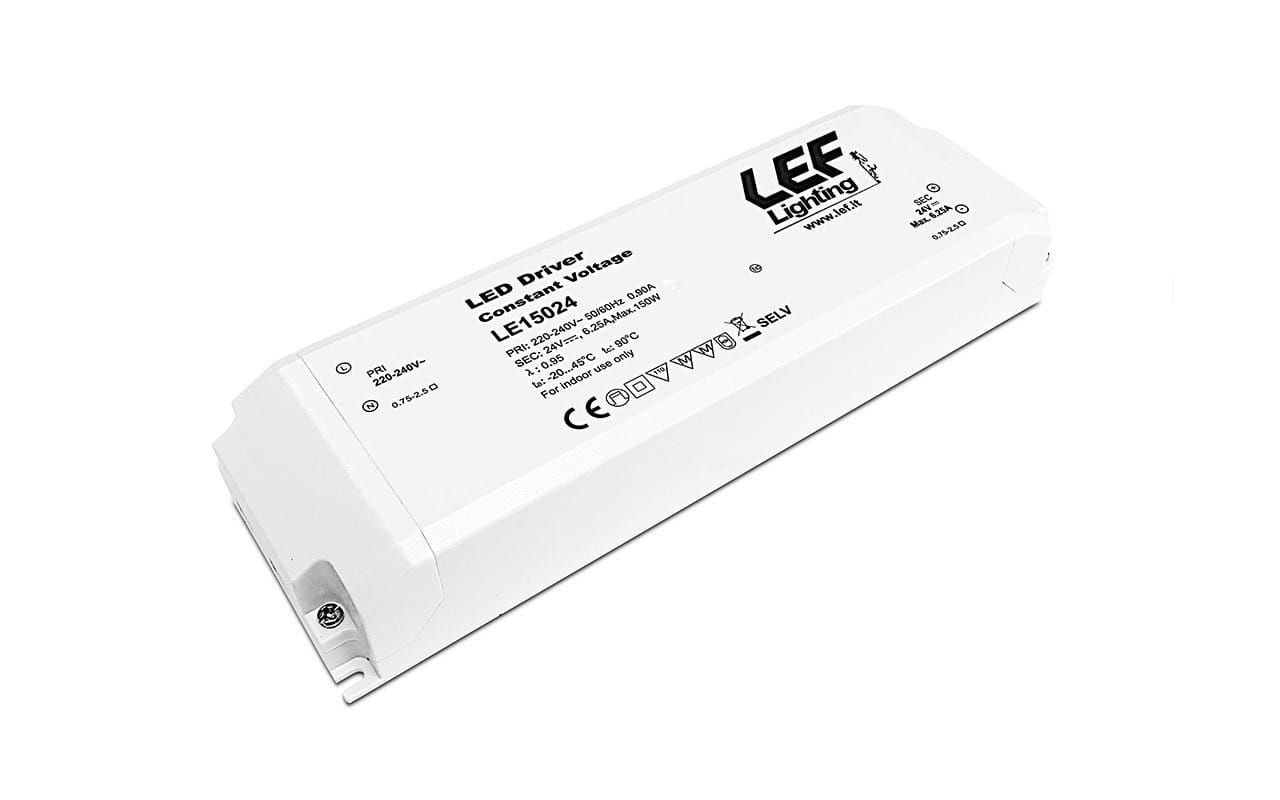 LEF LIGHTING SRL LEFLE15024 ALIM. LED TENS. COSTANTE 150W 24VDC IP20