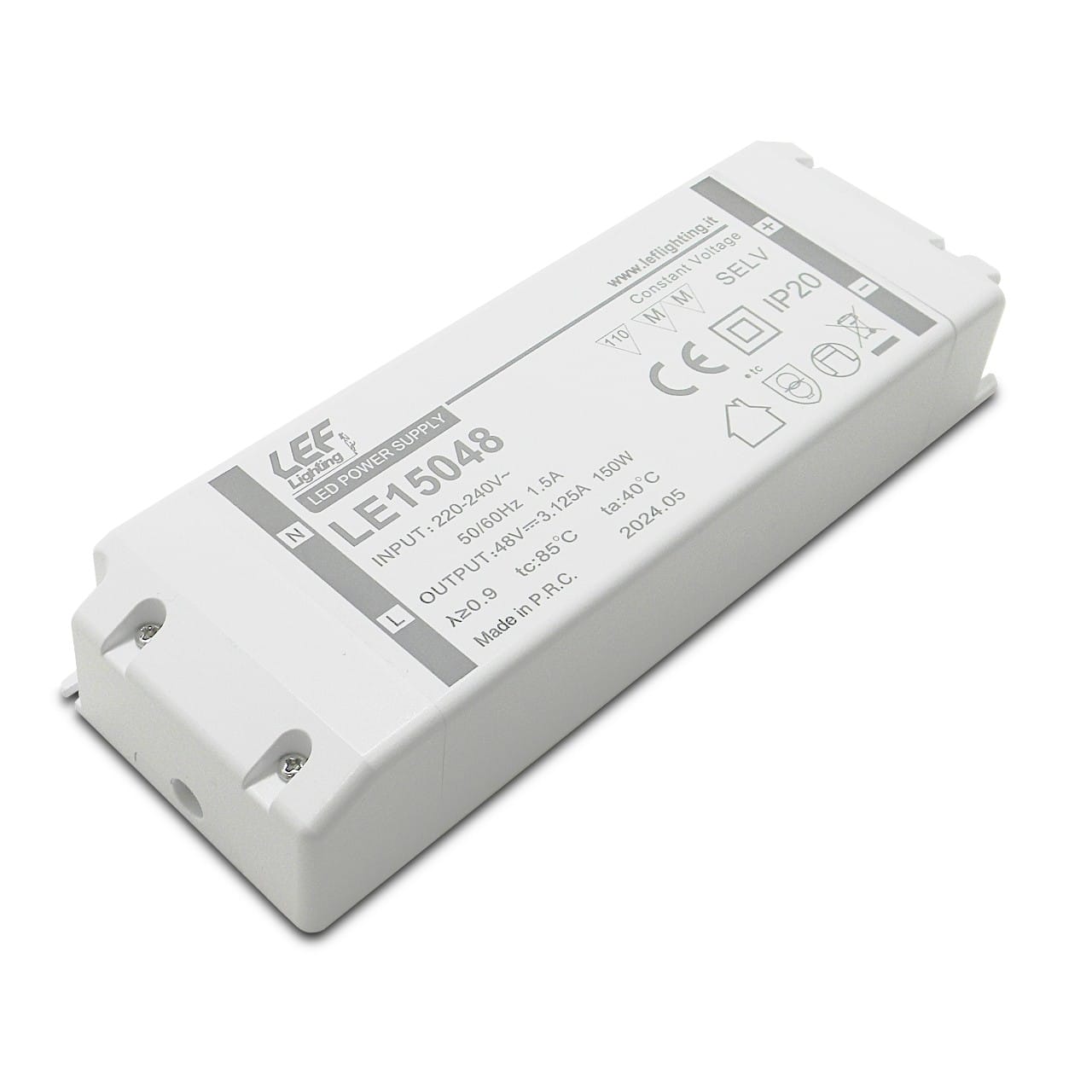 LEF LIGHTING SRL LEFLE15048 ALIM. LED TENS. COSTANTE 150W 48VDC IP20
