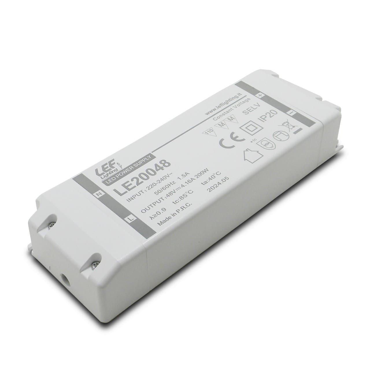 LEF LIGHTING SRL LEFLE20048 ALIM. LED TENS. COSTANTE 200W 48VDC IP20
