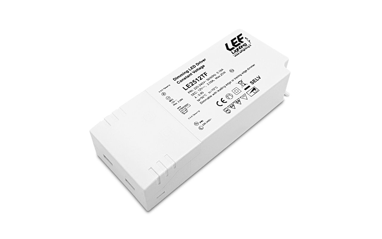 LEF LIGHTING SRL LEFLE2512TF ALIM.LED 25W 12VDC IP20 DIM.TAGLIO FASE
