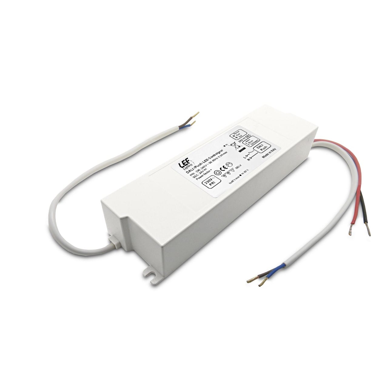 LEF LIGHTING SRL LEFLE30024IP65D ALIM.LED 300W 24VDC DIM PUSH/DALI IP65