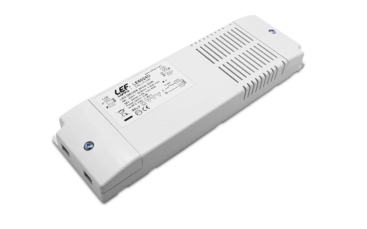 LEF LIGHTING SRL LEFLE6024D ALIM.LED TENS.COST. 60W 24VDC DIM.DALI/P