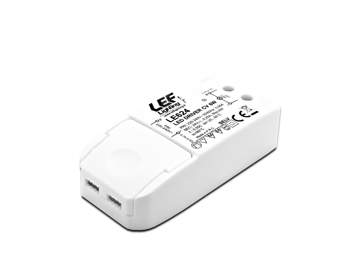 LEF LIGHTING SRL LEFLE624 ALIM. LED TENS. COSTANTE 6W 24VDC IP20