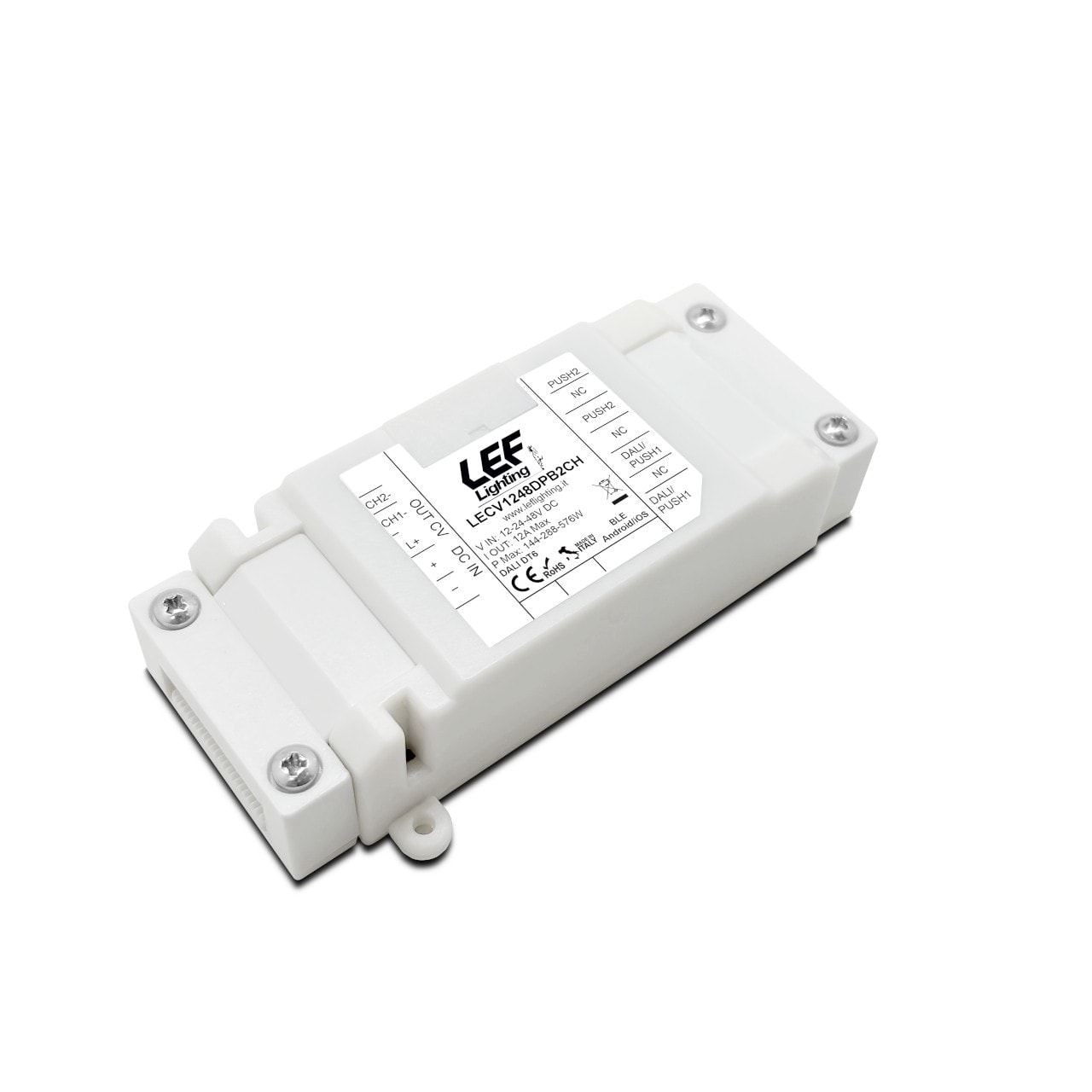 LEF LIGHTING SRL LEFLECV1248DPB2CH INTER. DIMM. 12-24-48VDC CV 2X6A 2CH