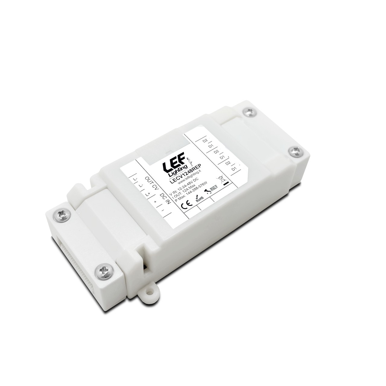 LEF LIGHTING SRL LEFLECV1248REP RIPETITORE PER INTER. DIMM. 12-24-48VDC