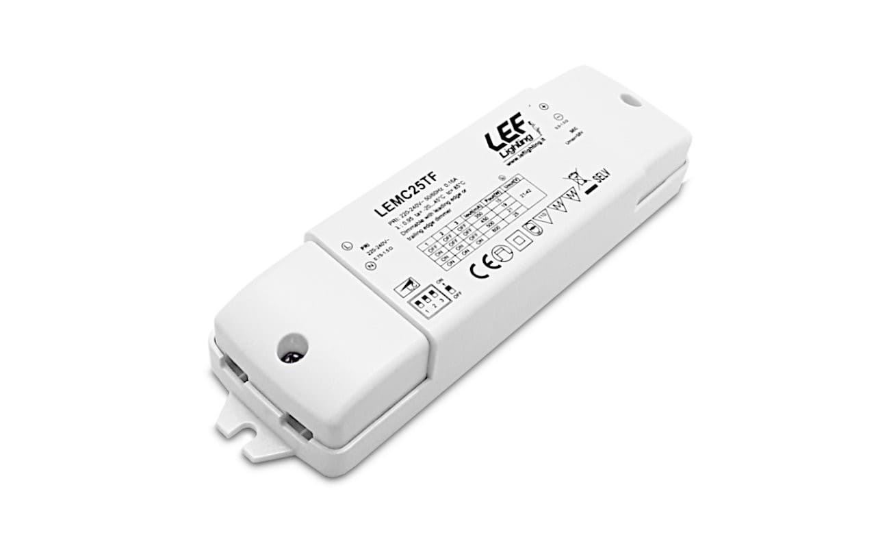 LEF LIGHTING SRL LEFLEMC25TF ALIM.LED 350 600MA 15 25W DIM.TAGLIO FAS