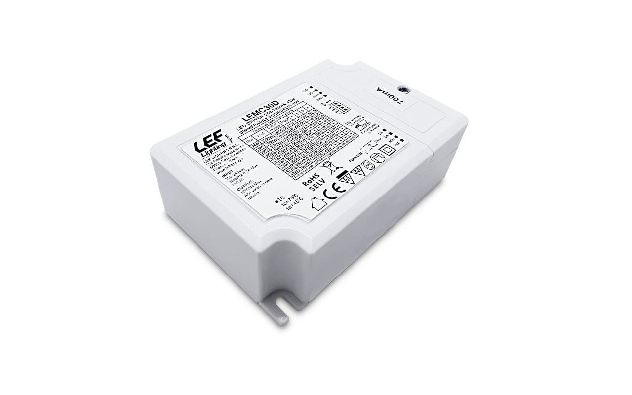 LEF LIGHTING SRL LEFLEMC30D ALIM.LED 250 700MA 21 42W DALI/PUSH/1-10