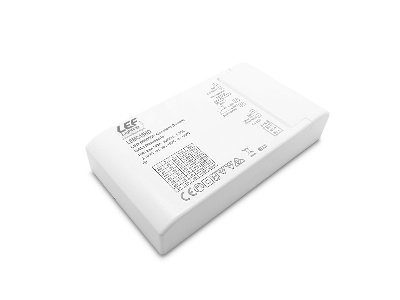 LEF LIGHTING SRL - LEFLEMC45HD ALIM.LED 1050 1600MA 45W DIM.PUSH/DALI