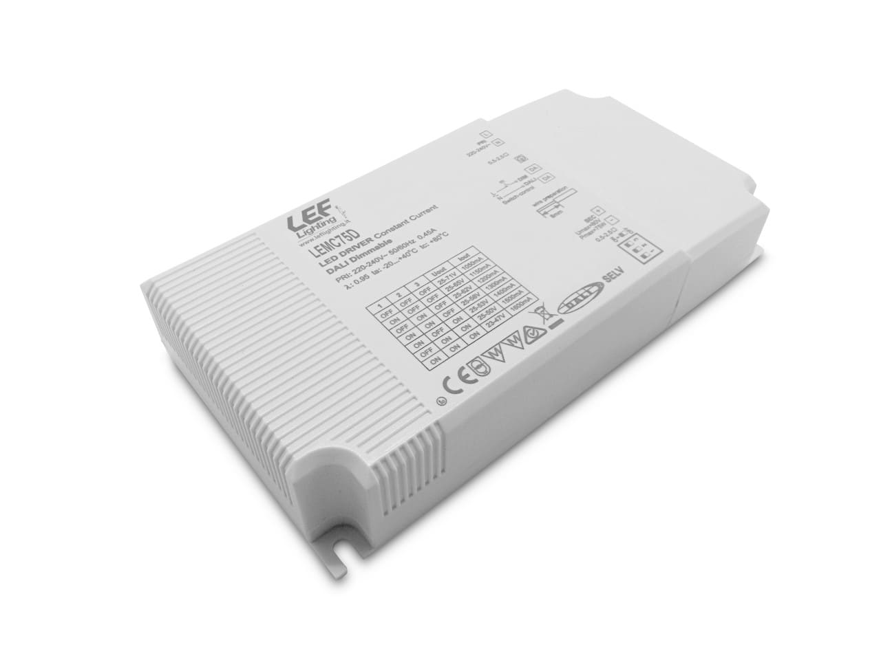 LEF LIGHTING SRL LEFLEMC75D ALIM.LED 1050 1600MA 75W DIM.PUSH/DALI