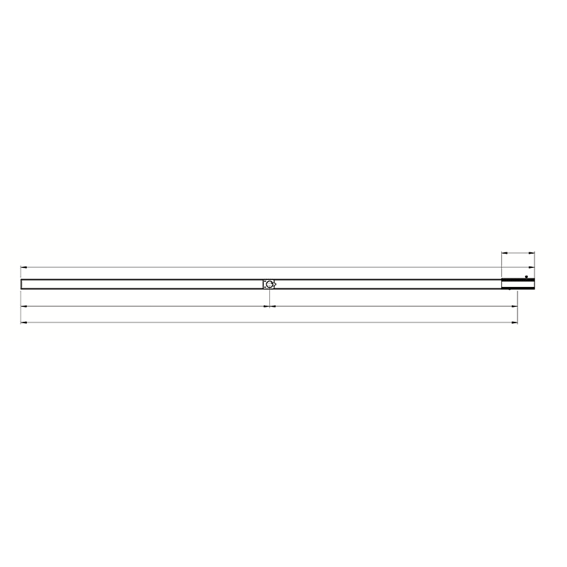 DKC POWER SOLUTIONS - HRCLTC25LSP44AA000 6P 25A CU - Elemento rettilineo 1m - 1 derivzione