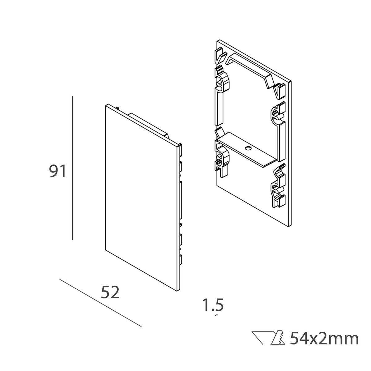 NOVALUX SPA - NOX100247.01 TESTATE TERMINALI (2 pz.)