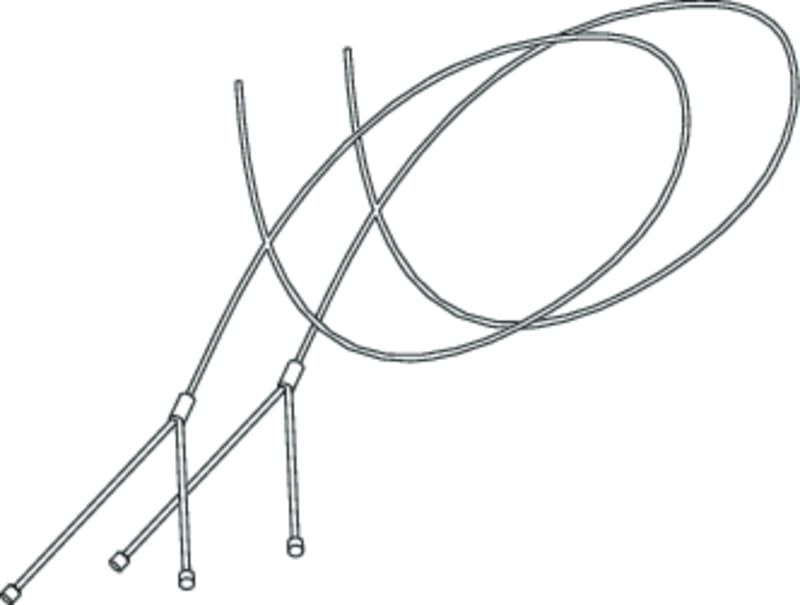 NOVALUX SPA - NOX1087B2.99 CAVI DI SOSPENSIONE OPZIONALI (2 pz) L 5000mm. Prevedere 2 cavi per profili lineari fino a L 2240mm, 3 cavi per profili L 2520mm, L 2800mm e profilo L