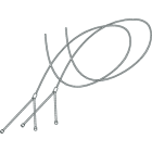 NOVALUX SPA - NOX1087B2.99 CAVI DI SOSPENSIONE OPZIONALI (2 pz) L 5000mm. Prevedere 2 cavi per profili lineari fino a L 2240mm, 3 cavi per profili L 2520mm, L 2800mm e profilo L