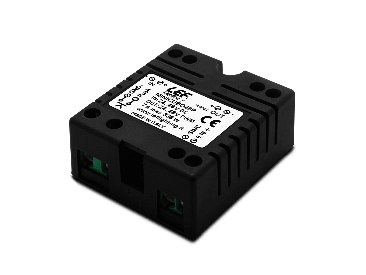 LEF LIGHTING SRL LEFMINICUBO48P INTER. DIMM. 24-48VDC 7A PUSH/0-10V