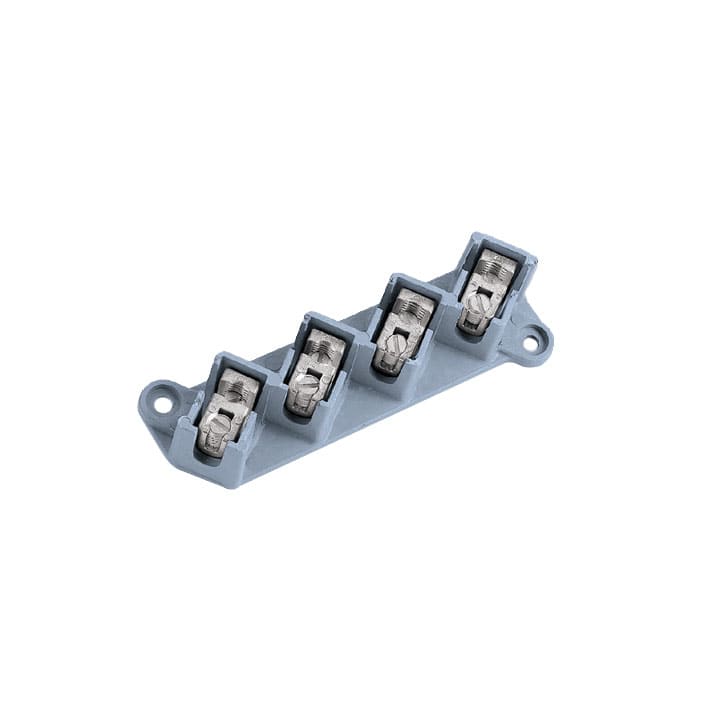 CONCHIGLIA - CON012024253 Serie MVN - Morsettiera multipla a 4 poli, 3 vie per polo, sezione nominale 25 mmq