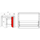DKC-RAMBLOCK - RMBR5TE16 Montanti per pannelli modulari, altezza 1600 mm, confezione 2 pezzi
