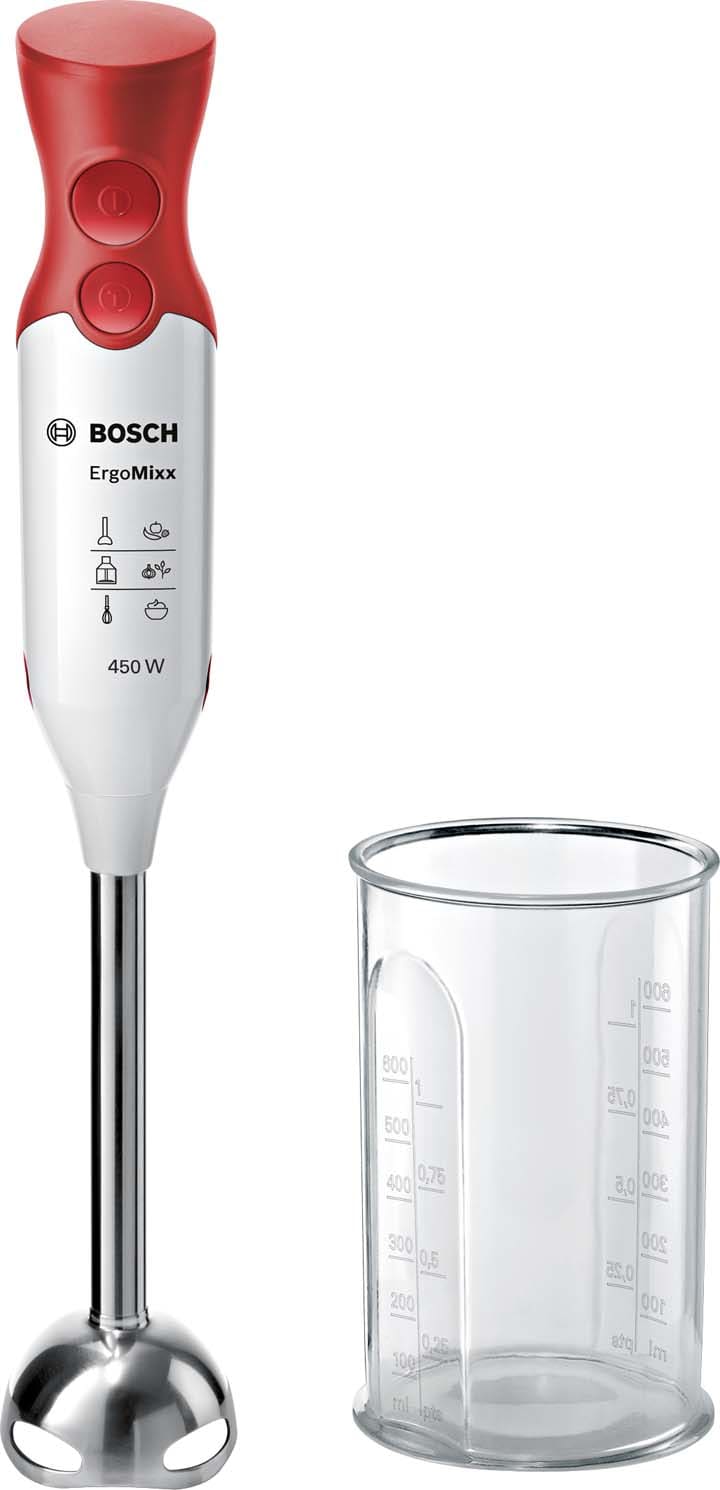 BOSCH ROBERT - BOSMSM64110 Stabmixer,450W,MetallfuA,Mixbecher,weis
