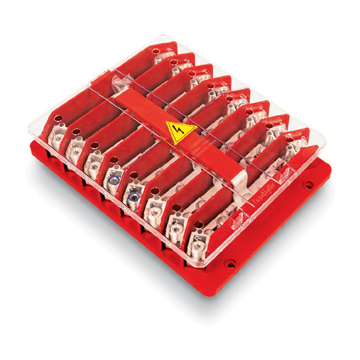 CONCHIGLIA - CON017394974 Serie MSRH - Morsettiera lineare sezionatrice a 4 poli, 4 vie per polo, sezione nominale 95 mmq