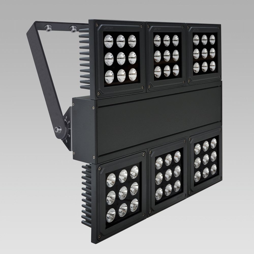 ARCLUCE SPA - ACL0652031F-16 NADIR 200W RGBW WB C/VETRO BID.3+3 DMX