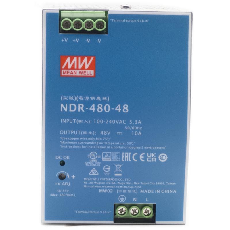 HIKVISION ITALY SRL HIK303703682 NDR-480-48 ALIMENTATORE INDUSTRIAL DIN48