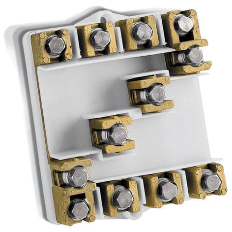 CONCHIGLIA - CON013124953 Serie NLM - Morsettiera lineare a 4 poli, 3 vie per polo, sezione nominale 95 mmq