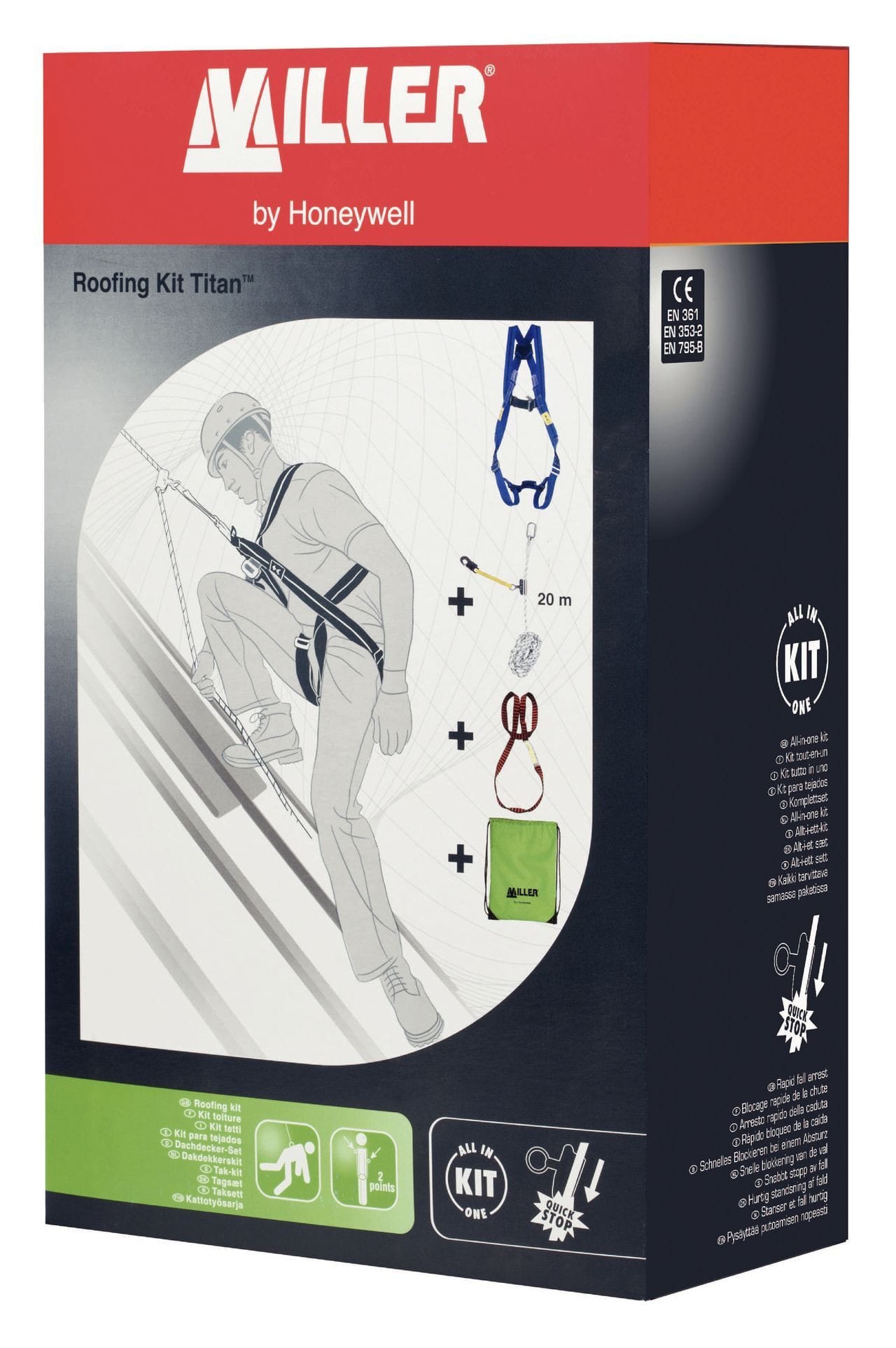 PIP SAFETY ITALIA SR HYE1036268 PSS ROOFING KIT RG300 20M + SLING