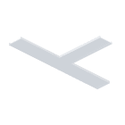 NOVALUX SPA - NOX103334.99 P-30 STRIP LED: SCHERMO OPALE per GIUNTO a T ad incastro a filo