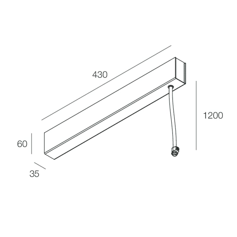 NOVALUX SPA NOX1058D1.02 P-30: ROSONE SOSPENSIONE 100W-24V NE