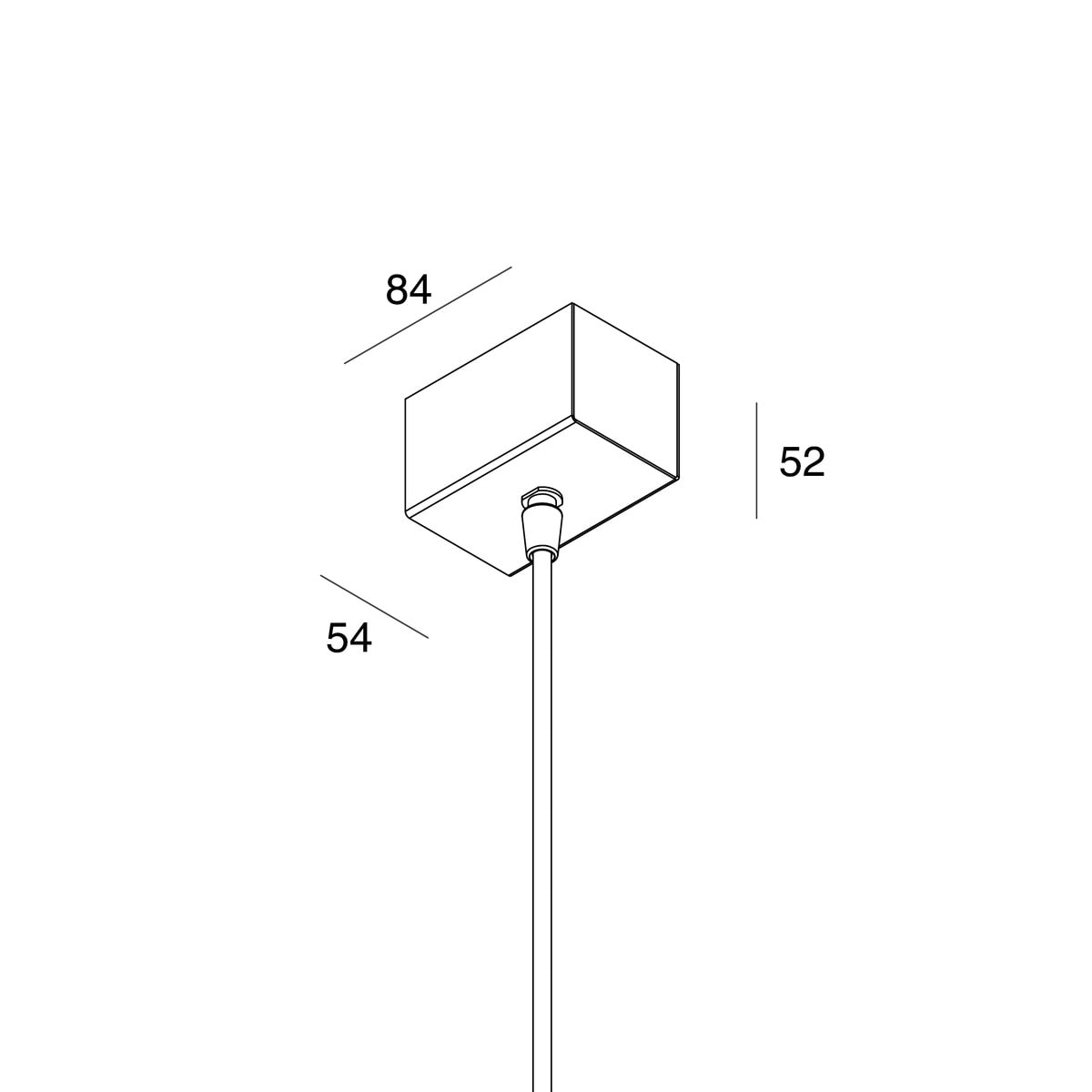 NOVALUX SPA - NOX103366.21 Kit di alimentazione per sospensione: Rosone a plafone con cavo. (Garanzia: 5 anni)