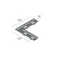 NOVALUX SPA - NOX103329.20 P-30 PCB: PROFILO DI CHIUSURA per GIUNTO a L molle incluse.