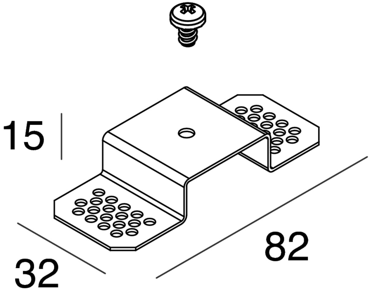 NOVALUX SPA NOX103359.99 P-30: KIT STAFFA PER INCASSO