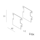NOVALUX SPA - NOX103002.99 TESTATE TERMINALI (2 pz.)