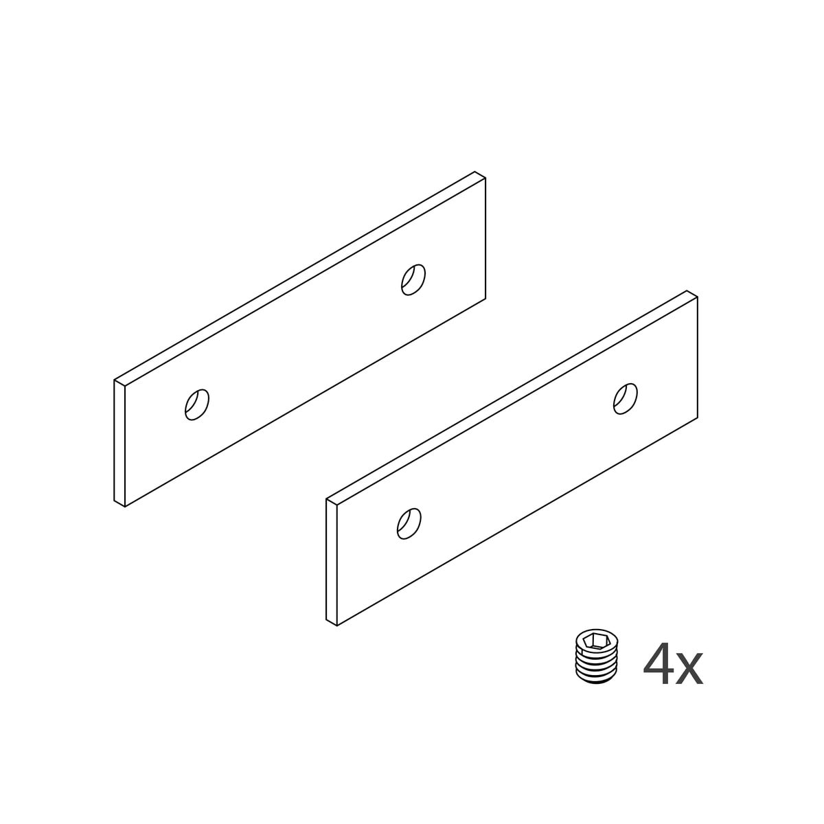 NOVALUX SPA - NOX103003.99 Kit di giunzione per profilo P-25/P-40.