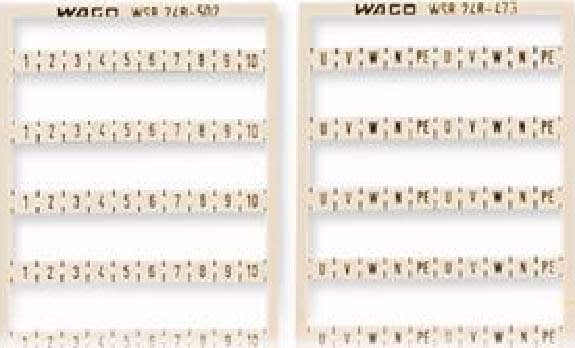 WAGO ITALIA SRL - WAG248-472 SCHEDA DI MARCATURA MINI-WSB COME SCHEDA