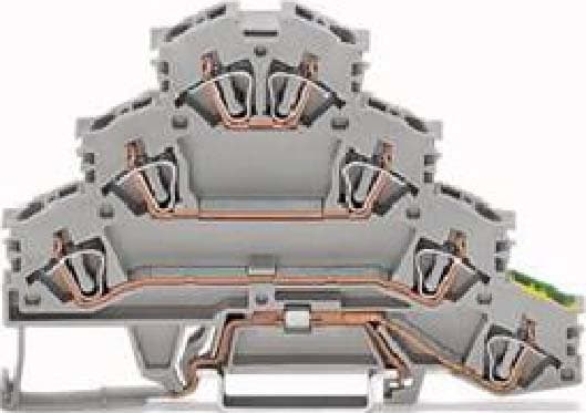 WAGO ITALIA SRL WAG281-530 MORS. PER MONTAGGIO SU GUIDA A QUATTRO P