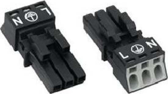 WAGO ITALIA SRL WAG890-203 PRESA 3 POLI COD A 1,50 MMQ NERO