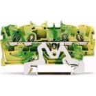 WAGO ITALIA SRL - WAG2002-1407 MORSETTO DI TERRA PER 4 CONDUTTORI VERDE