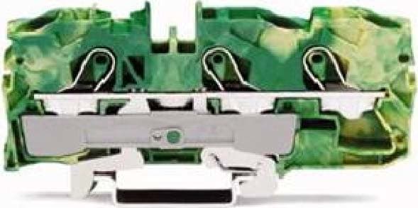 WAGO ITALIA SRL WAG2010-1307 MORSETTO DI TERRA PER 3 CONDUTTORI VERDE